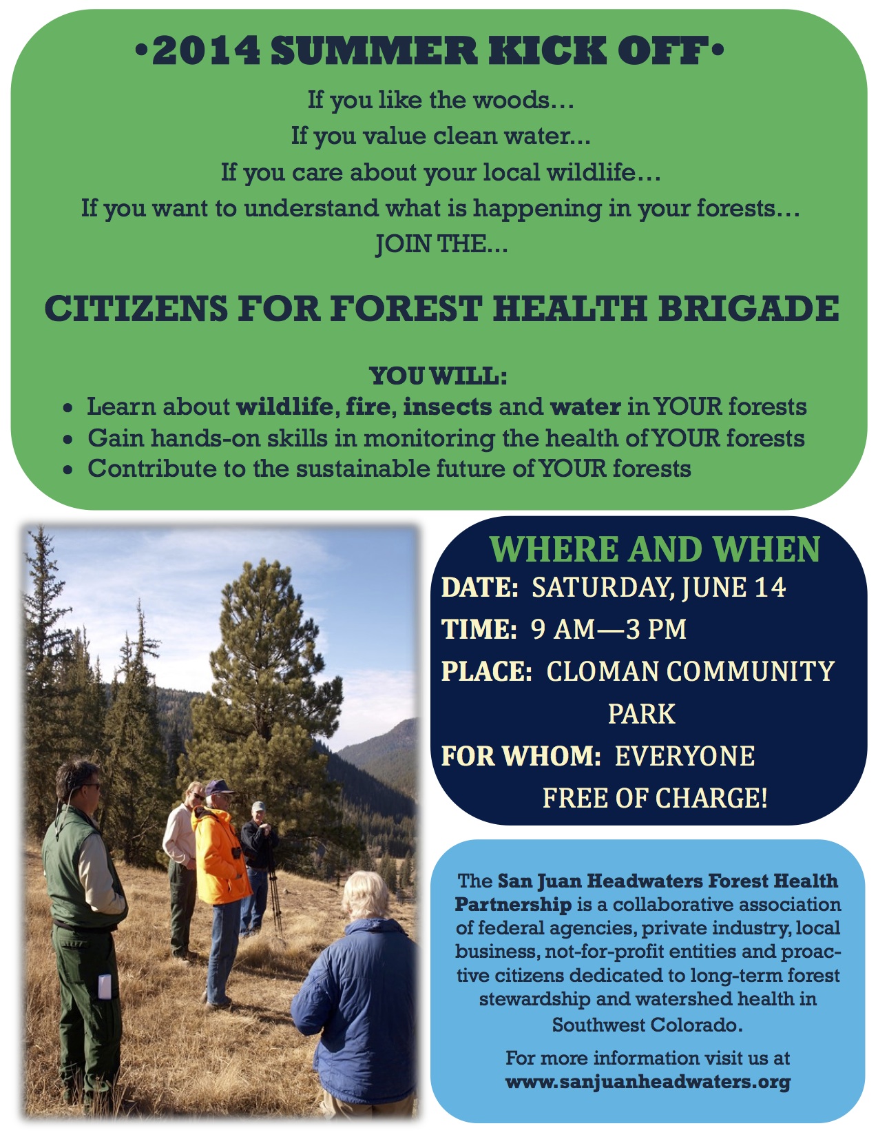 Citizen Science: Forest Health and Wildlife – June 14, 9:00am to 3:00pm