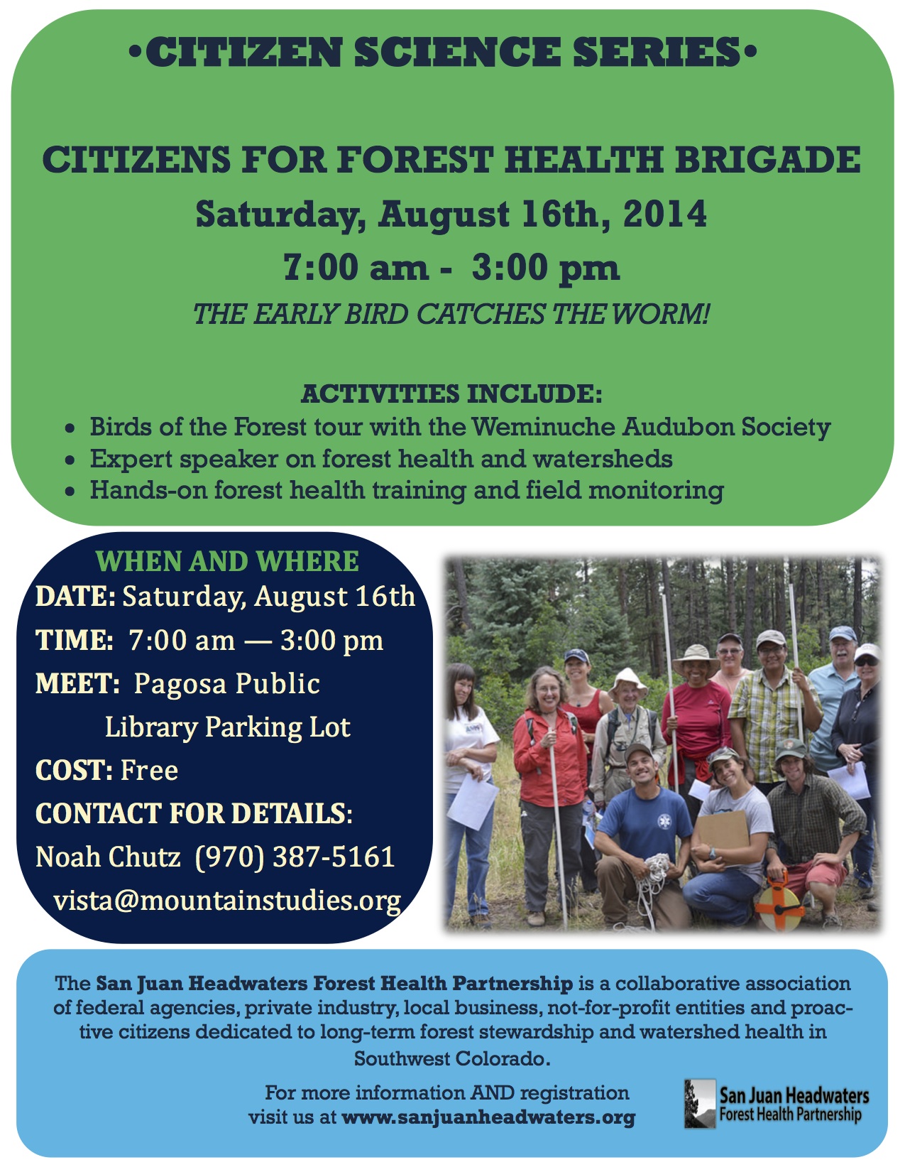 August 16, Citizen Science Forest Monitoring Day